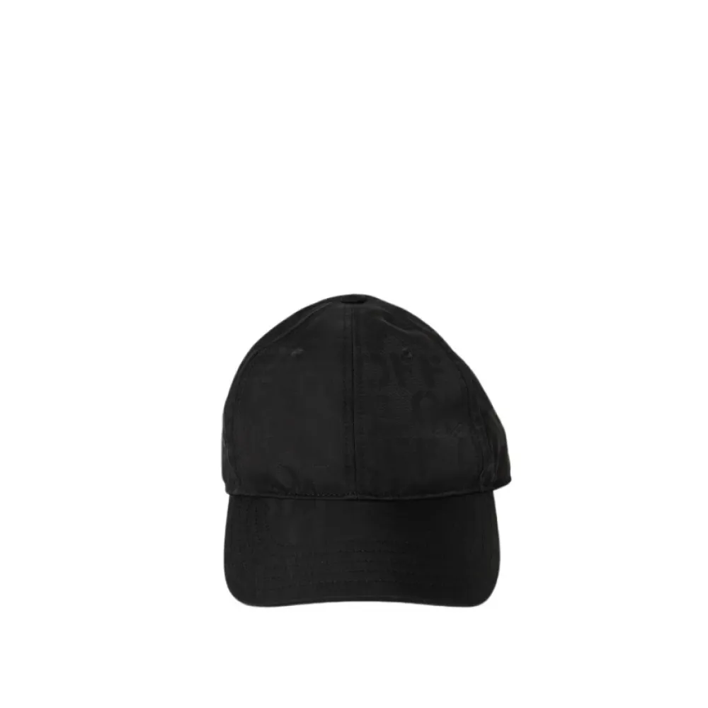 Huer & Kasketter<Off White Baseballkasket med broderet logo Sort