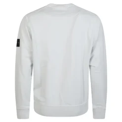 Trøjer|Sweatshirts<Stone Island Basic Logo Sweatshirt Blå
