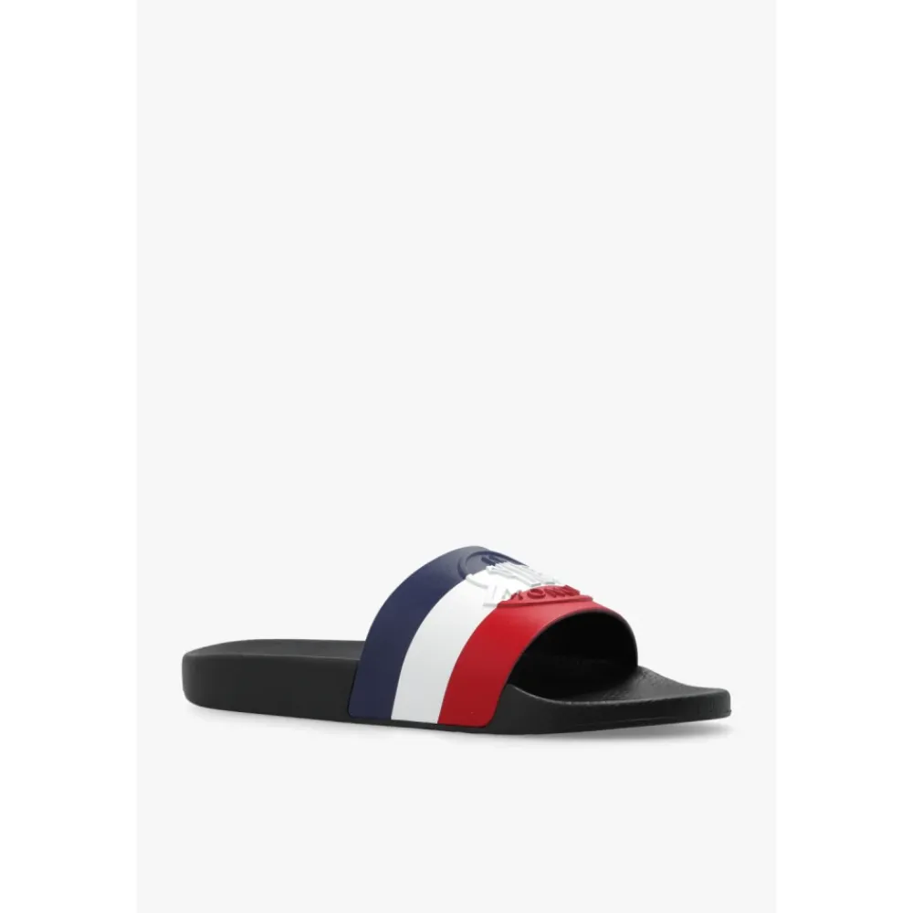 Sandaler<Moncler Basile Rubber Slides Blå