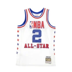 T-Shirts & Toppe<Mitchell & Ness Basket NBA Top Hvid