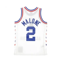 T-Shirts & Toppe<Mitchell & Ness Basket NBA Top Hvid