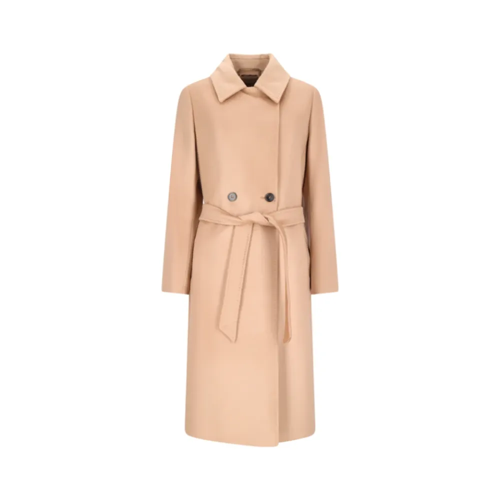 Frakker^Max Mara Studio BCOLLAG Coat Beige