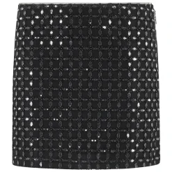 Nederdele<ROTATE Birger Christensen Beaded Mini Skirt Sort