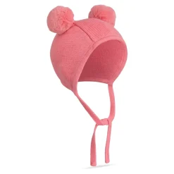 Huer & Kasketter<Mini Rodini Beanie med en kvast Pink