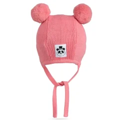 Huer & Kasketter<Mini Rodini Beanie med en kvast Pink