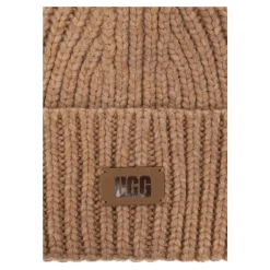Huer & Kasketter^UGG Beanie med logo patch Beige