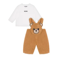 Bodystocking & Sæt^Moschino Bear Appliqué Langærmet Sæt Brun