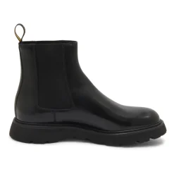 Chelsea Boots<Doucal's Beatles Chelsea Boots, Lavet i Italien Sort