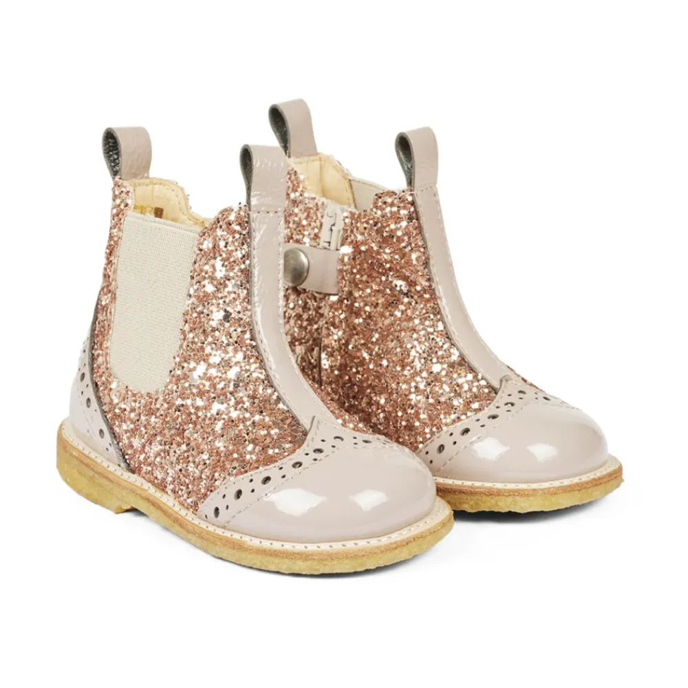 Støvler^Angulus Begynderstøvle - Dusty Almond Maple Glitter Beige