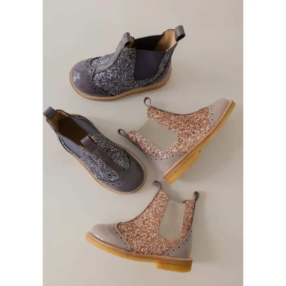 Støvler^Angulus Begynderstøvle - Dusty Almond Maple Glitter Beige