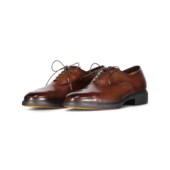 Business Sko<Santoni Behagelige Læder Oxford Sko Brun