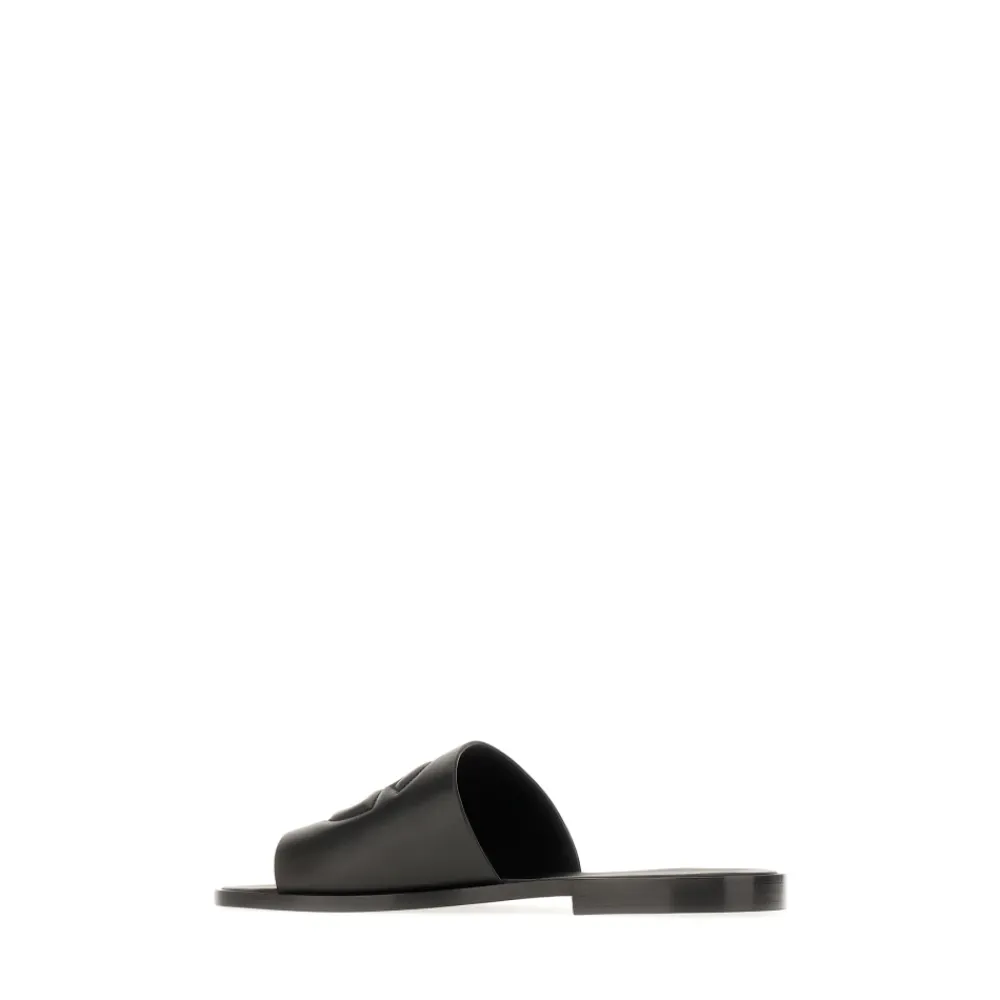 Sandaler<Dolce & Gabbana Behagelige Sandaler til Hverdagsbrug Sort