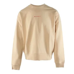 Trøjer|Sweatshirts<Marni Bomulds Sweater Beige