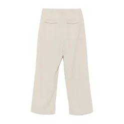 Bukser<Birgitte Herskind Bukser med Lommer og Knapper Beige
