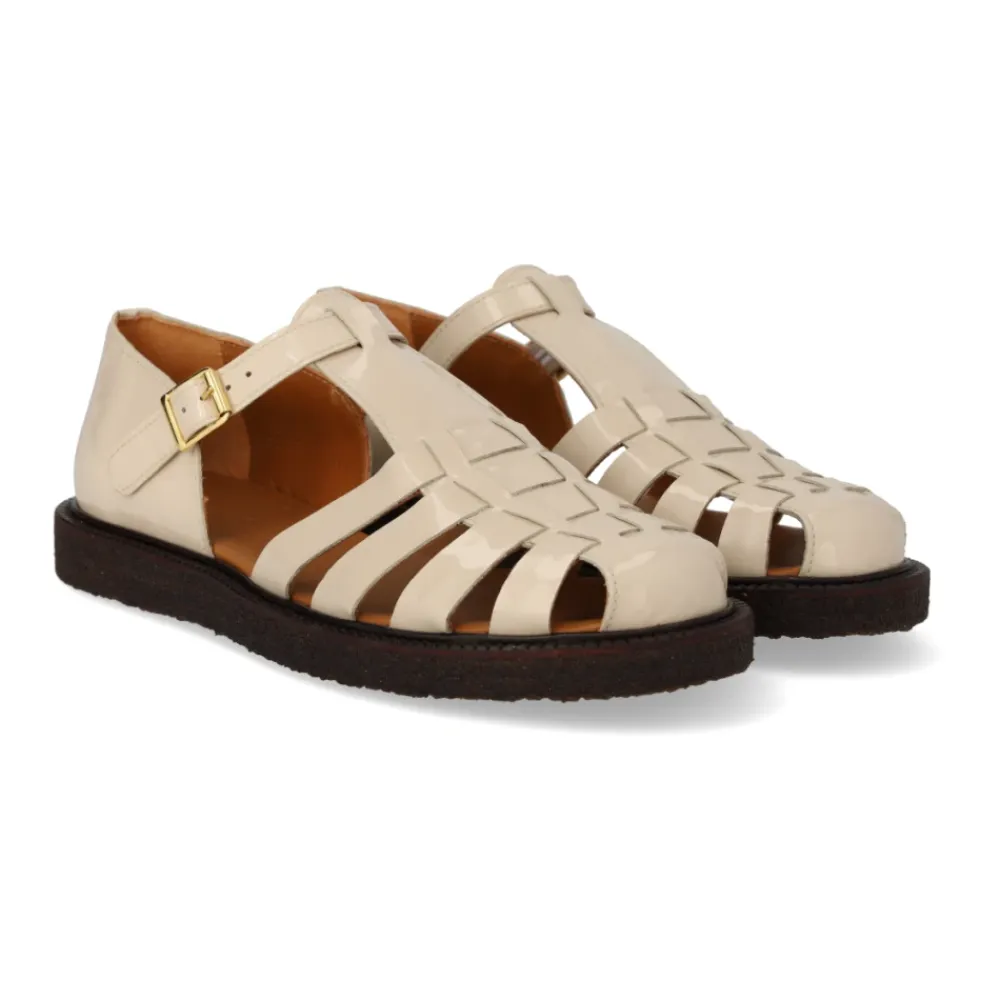 Sandaler^Angulus Fisherman's Sandal med Spænde Beige