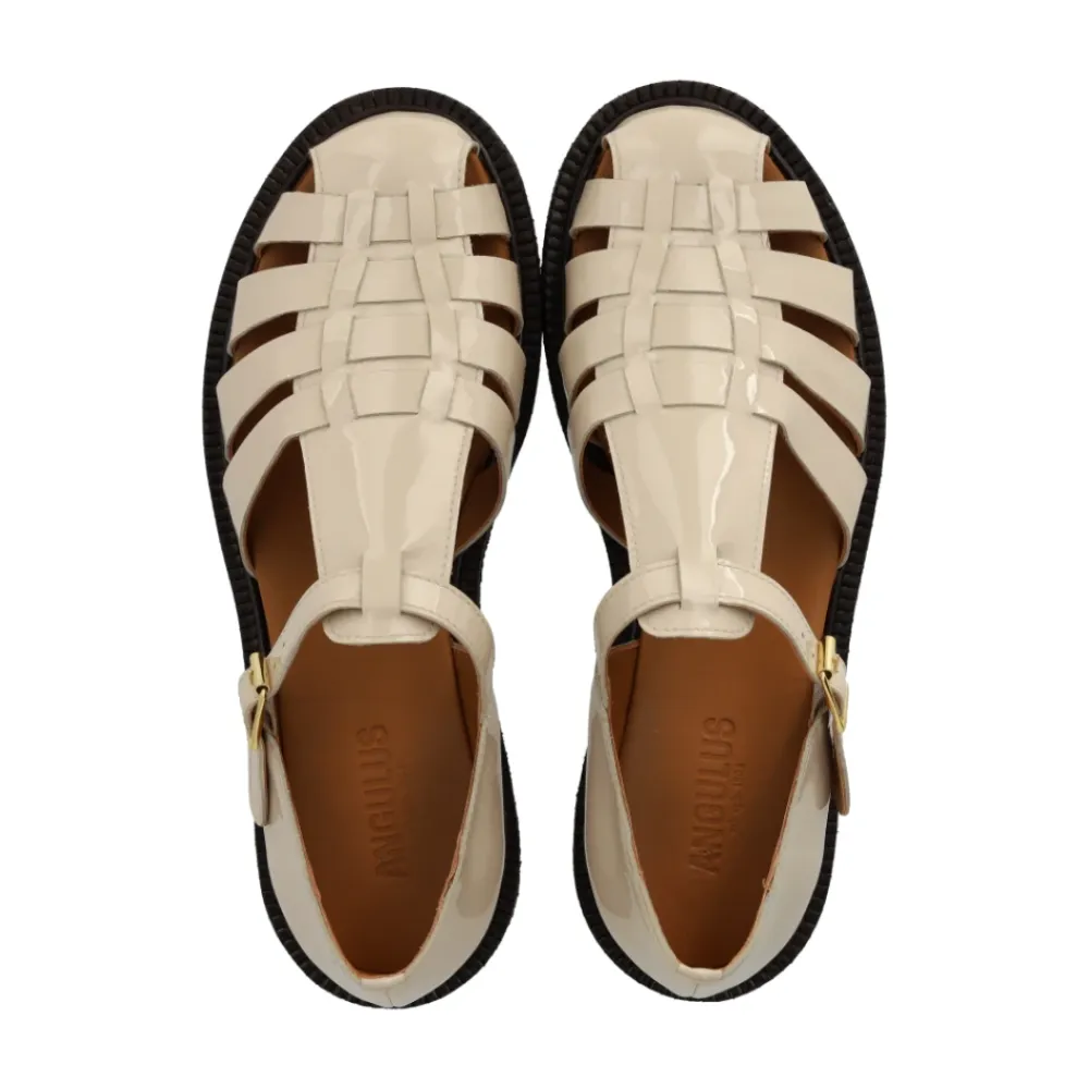 Sandaler^Angulus Fisherman's Sandal med Spænde Beige
