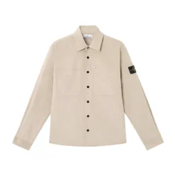 Jakker<Stone Island Jakke med Påsyede Lommer Beige