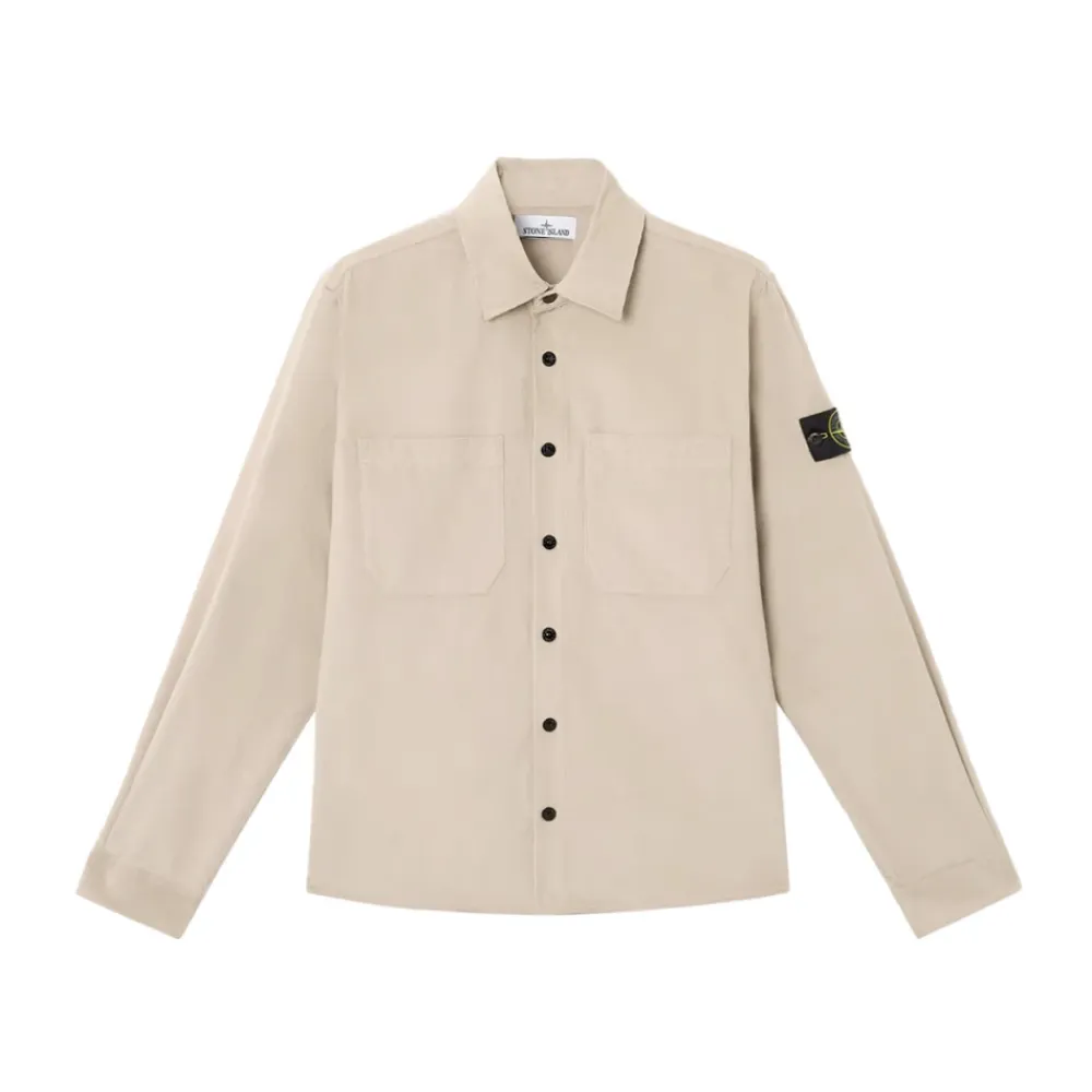 Jakker<Stone Island Jakke med Påsyede Lommer Beige