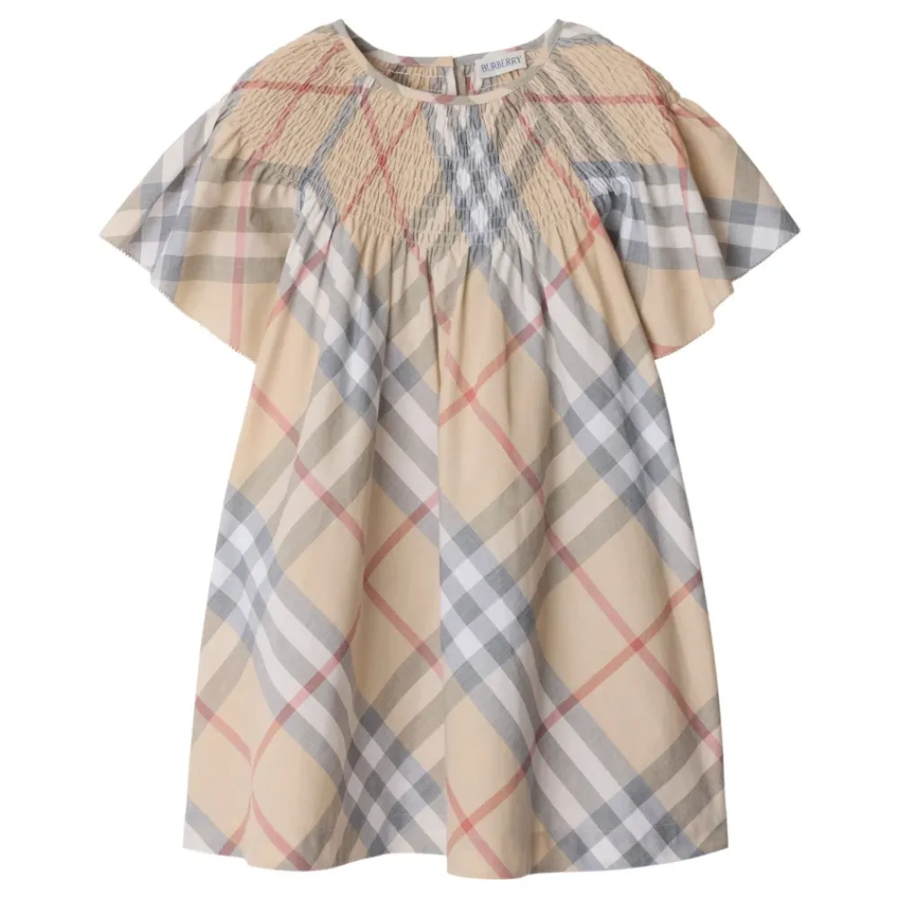 Kjoler & Nederdele^Burberry Kjole med Flæseærmer Beige