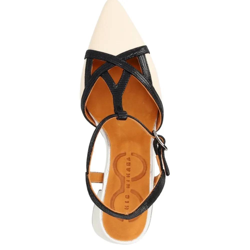 Pumps|Stiletter<Chie Mihara Beige læder højhælet sandal Acatia Multifarvet