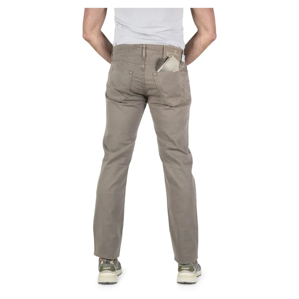Jeans<Jacob Cohën Beige 5-lomme herrebukser Grå