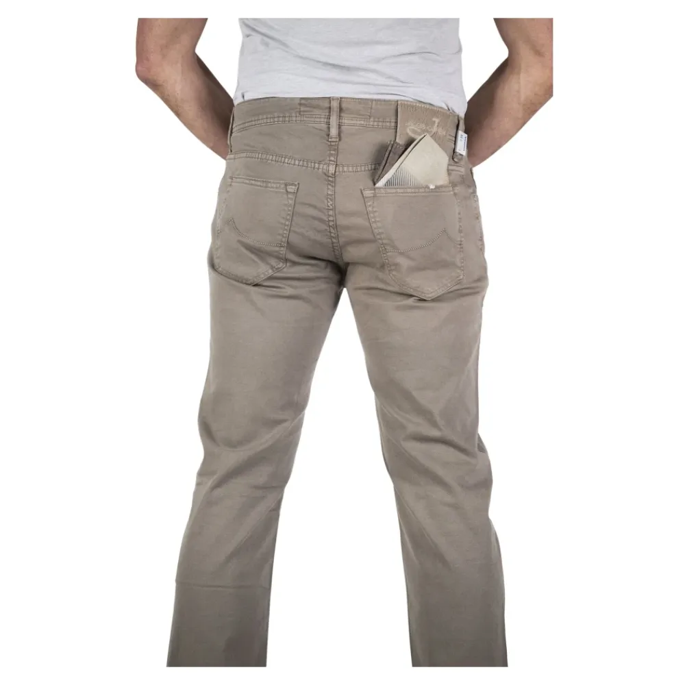 Jeans<Jacob Cohën Beige 5-lomme herrebukser Grå
