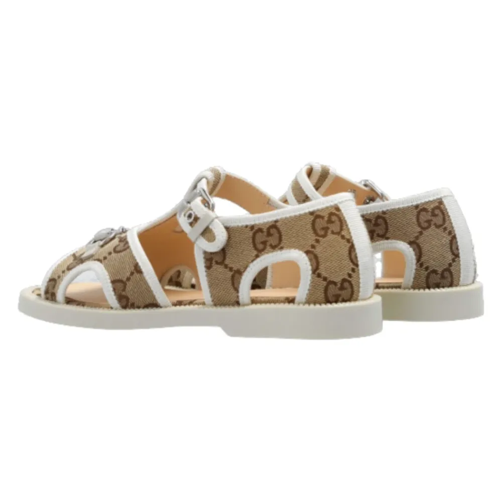 Sandaler<Gucci Monogram Sandaler Beige