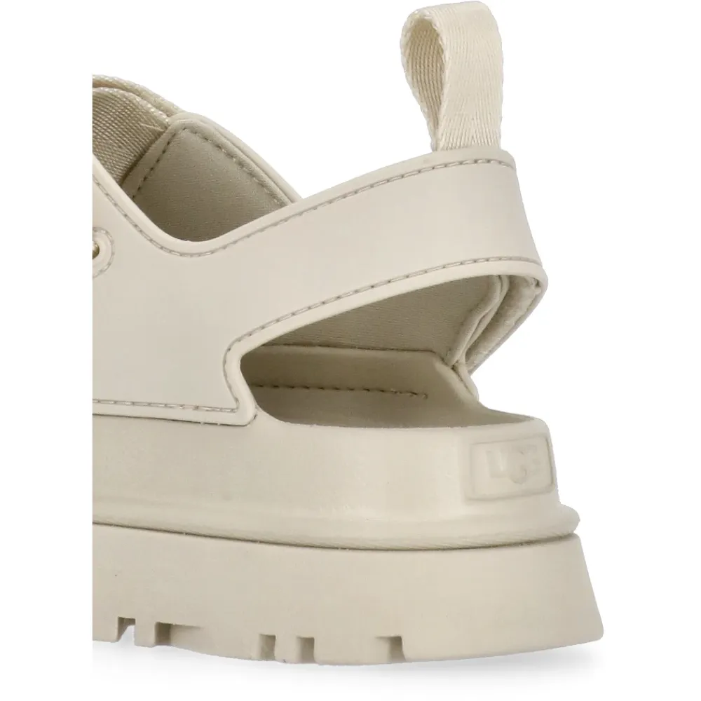Sandaler<UGG Sandaler Rund Tå Velcrolukning Beige
