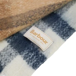 Halstørklæder Og Tørklæder|Tørklæder^Barbour Beige Stof Tørklæde med Frynser Multifarvet