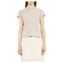 T-Shirts^Acne Studios T-shirt til kvinder AW24 Beige