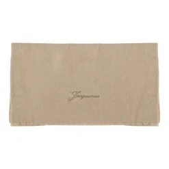 Halstørklæder Og Tørklæder<Jacquemus Uld Kashmir Tørklæde med Frynser Beige