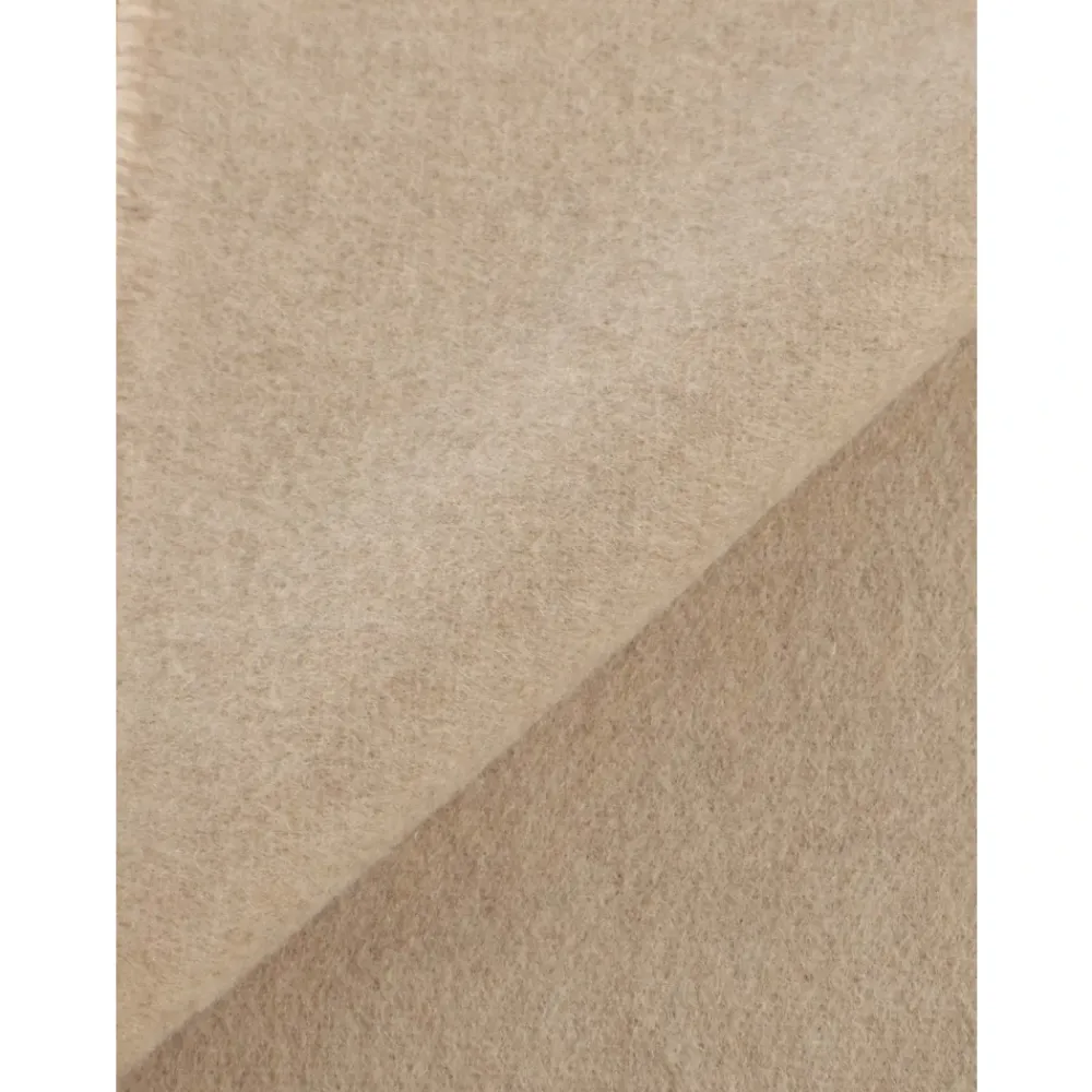 Halstørklæder Og Tørklæder<Jacquemus Uld Kashmir Tørklæde med Frynser Beige