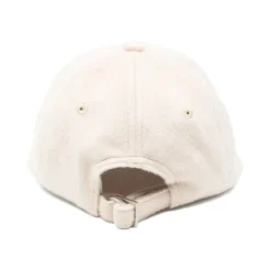 Huer & Kasketter<Jacquemus Uldfilt Broderet Logo Hat Beige