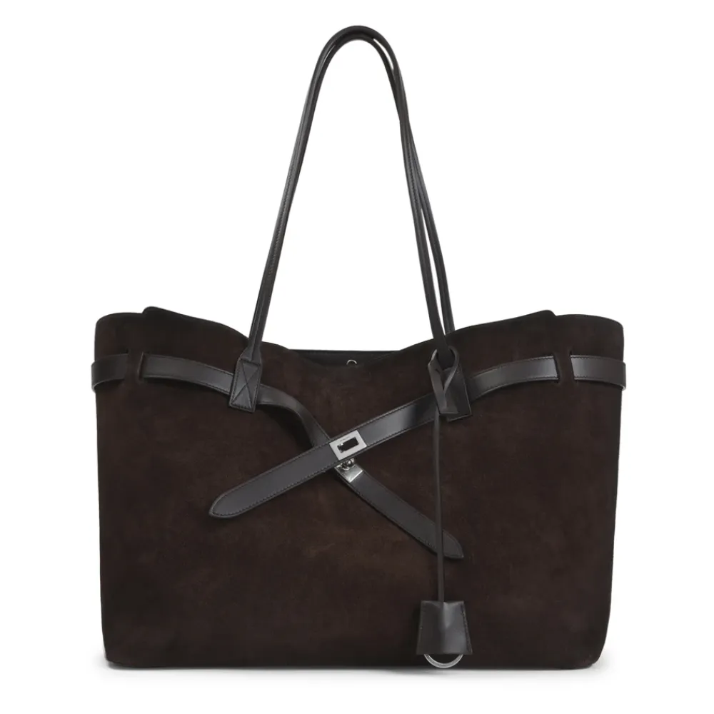 Indkøbstasker<Balenciaga Bel Air Tote Bag Large Brun