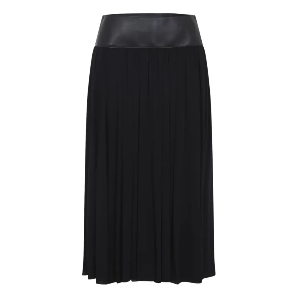 Nederdele^Alaïa Belt Midi Skirt Sort