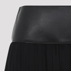 Nederdele^Alaïa Belt Midi Skirt Sort