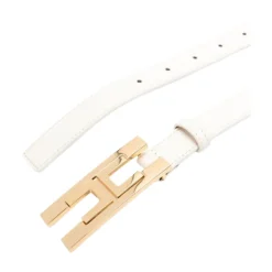 Bælter<Elisabetta Franchi Belt With Logo Hvid