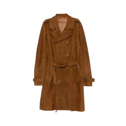Frakker^Salvatore Santoro Belted Double-Breasted Coat Brun