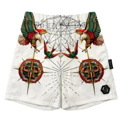 Underdele<Philipp Plein Bermuda Shorts Hvid