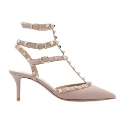 Pumps^Valentino Garavani Besatte Læder Slingback Hæle Pink