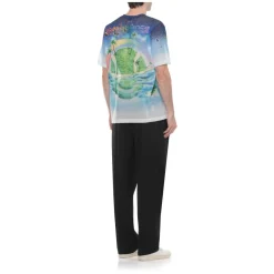 T-Shirts<Casablanca Beyond Destiny Mesh T-Shirt Blå