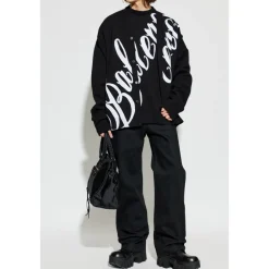 Strik<Balenciaga Big B Crewneck Sort