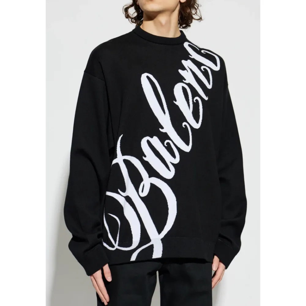Strik<Balenciaga Big B Crewneck Sort