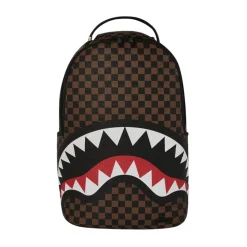 Rygsække<SPRAYGROUND Big Backpack Shark Check Embossed B8232 Brun