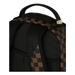 Rygsække<SPRAYGROUND Big Backpack Shark Check Embossed B8232 Brun