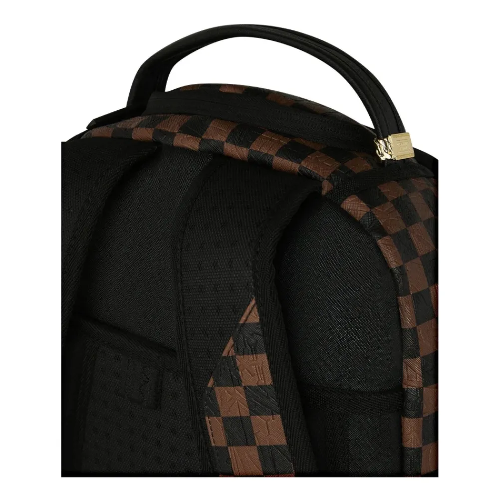 Rygsække<SPRAYGROUND Big Backpack Shark Check Embossed B8232 Brun