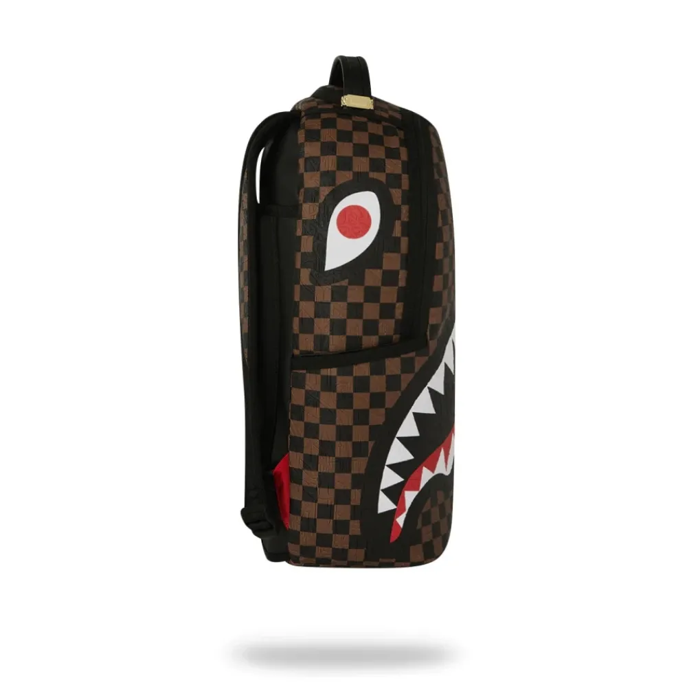 Rygsække<SPRAYGROUND Big Backpack Shark Check Embossed B8232 Brun