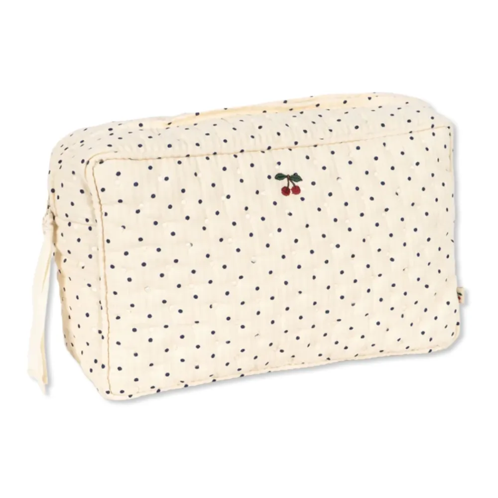 Tasker|Toilettasker^Konges Sløjd Big Toiletry Bag - Estate Dot Beige