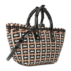 Indkøbstasker<Balenciaga Bistro Basket Braided Tote Bag Multifarvet