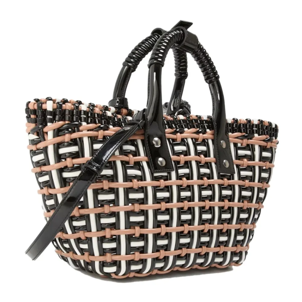 Indkøbstasker<Balenciaga Bistro Basket Braided Tote Bag Multifarvet